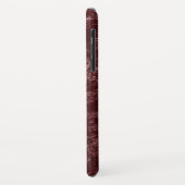 モノグラムモダンレッドベルベフェイクット織物 Case-Mate iPhoneケース (裏面/左)