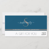 モノグラムモダンロゴビジネス用商品券 (正面)