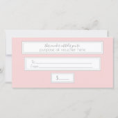 モノグラムモダンロゴピンクサロンギフト証明書 (裏面)