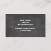 モノグラムモダンロ頭が切れるゴ金ゴールドボックス灰炭 名刺 (裏面)