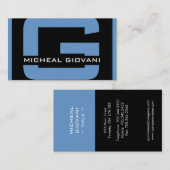 モノグラムモダン名刺 名刺 (正面/裏面)