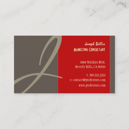 モノグラムモダン名刺 名刺 (裏面)