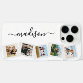 モノグラムモダン名5フォトコラージュ Case-Mate iPhoneケース (裏面 (横))