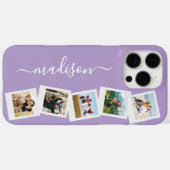 モノグラムモダン名5フォトコラージュ Case-Mate iPhoneケース (裏面 (横))