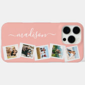 モノグラムモダン名5フォトコラージュ Case-Mate iPhoneケース (裏面 (横))