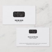 モノグラムモダン型 名刺 (正面/裏面)