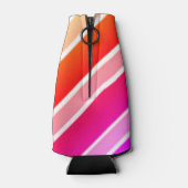 モノグラムモダン夏ストライプのかわいいクール ボトルクーラー (裏面)