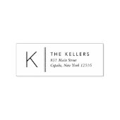 モノグラムモダン差出人住所ゴム印 ラバースタンプ (押印)