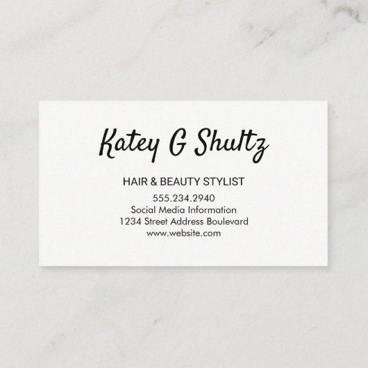 モノグラムモダン幾何学的花柄 名刺 (裏面)