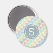 モノグラムモダン幾何模様磁石 マグネット (正面/裏面)