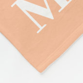 モノグラムモダン幾何色ブロック フリースブランケット (角)