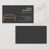 モノグラムモダン弁護士名刺 名刺 (正面/裏面)