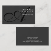 モノグラムモダン弁護士名刺 名刺 (正面/裏面)