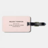 モノグラムモダン手書き名 ラゲッジタグ (裏面横)