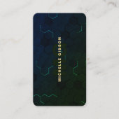 モノグラムモダン技術プロフェッショナルグリーン 名刺 (正面)