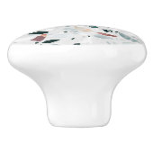モノグラムモダン抽象芸術テラゾパターン セラミックノブ (側面)