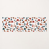 モノグラムモダン抽象芸術幾何学模様 ヨガマット (裏面(横))