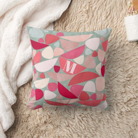 モノグラムモダン抽象芸術 クッション (ブランケット)