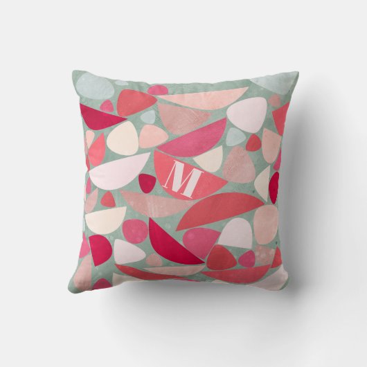 モノグラムモダン抽象芸術 クッション (裏面)