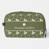 モノグラムモダン星を持つ幾何学的パターン ドップキット (正面)