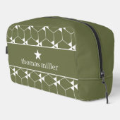 モノグラムモダン星を持つ幾何学的パターン ドップキット (右コーナー)