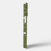 モノグラムモダン星を持つ幾何学的パターン Case-Mate iPhoneケース (裏面 / 右)