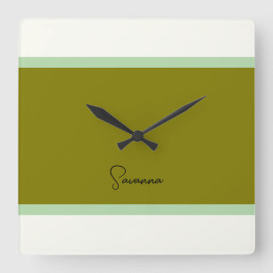 モノグラムモダン時計 スクエア壁時計