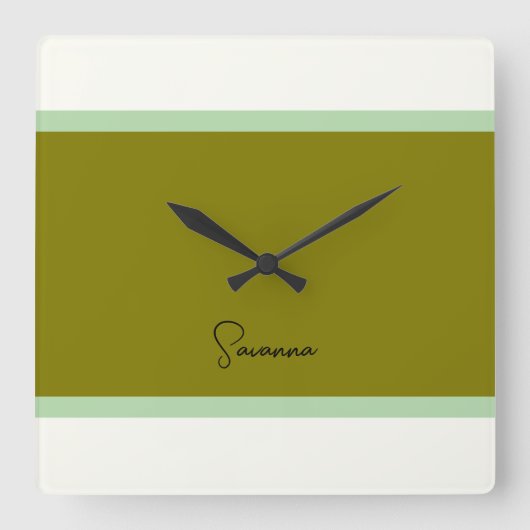 モノグラムモダン時計 スクエア壁時計 (正面)