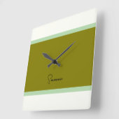モノグラムモダン時計 スクエア壁時計 (傾斜)