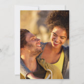 モノグラムモダン植物緑の写真結婚の 招待状 (裏面)