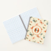 モノグラムモダン水彩蝶 ノートブック (内部)