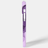 モノグラムモダン紫バイオレットエレガント抽象芸術 Case-Mate iPhoneケース (裏面 / 左)