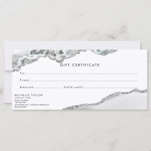 モノグラムモダン美しいメイクアップエレガントプロフェッショナル (裏面)