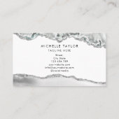 モノグラムモダン美しいメイクアップエレガントプロフェッショナル 名刺 (裏面)