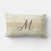 モノグラムモダン装飾用クッション抽象芸術 ランバークッション (裏面)