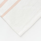 モノグラムモダン赤面ピンクラインズ抽象芸術アート フリースブランケット (角)