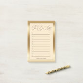 モノグラムモダン金ゴールドの一覧 ポストイット (デスク上)
