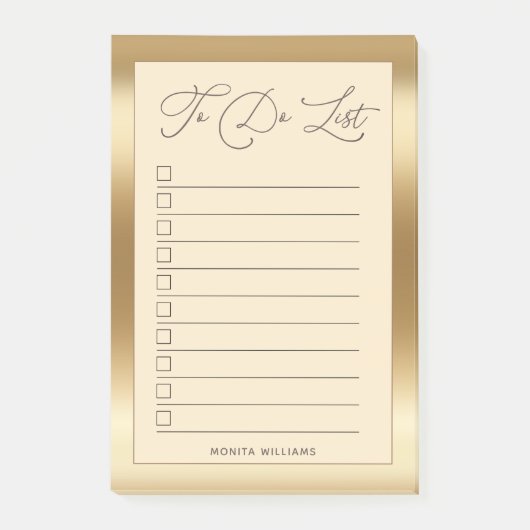 モノグラムモダン金ゴールドの一覧 ポストイット (正面)