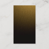 モノグラムモダン金ゴールドカラー名刺 名刺 (裏面)