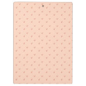 モノグラムモダン金ゴールドパターンヴィンテージ素朴 クリップボード (裏面)