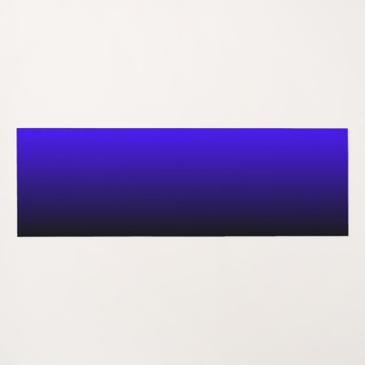 モノグラムモダン青グラデーショ千鳥格子のン ヨガマット (裏面(横))