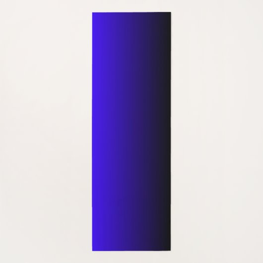 モノグラムモダン青グラデーショ千鳥格子のン ヨガマット (裏面)