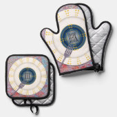 モノグラムモダン食器 鍋つかみ&鍋敷きセット (正面/裏面)