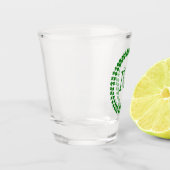 モノグラムモダン4リーフクローバーグリーンシャームロック ショットグラス (左)