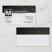 モノグラムモダン – ダークロード 名刺 (正面/裏面)