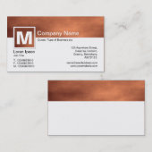 モノグラムモダン – 火星ダスト嵐 名刺 (正面/裏面)