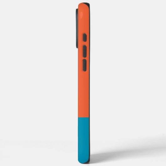 モノグラムモノグラムのシンプルオモダンレンジブルー Case-Mate iPhoneケース (裏面 / 左)