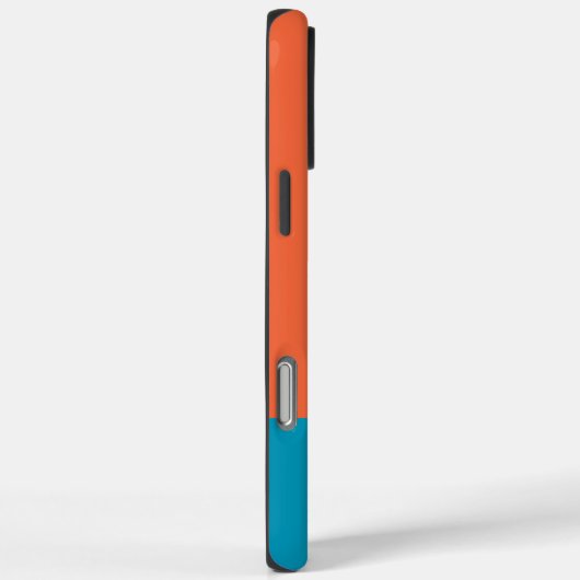 モノグラムモノグラムのシンプルオモダンレンジブルー Case-Mate iPhoneケース (裏面 / 右)