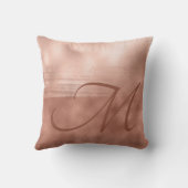 モノグラムモノグラムのバラ金ゴールド高級ブラシストローク クッション (裏面)