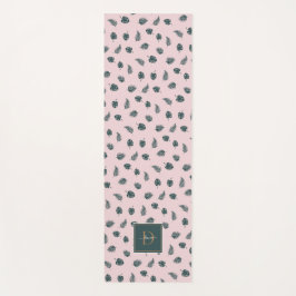 モノグラムモンステラ葉パームグリーン名 ヨガマット